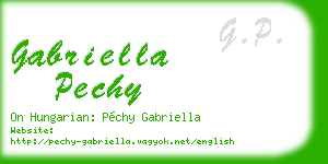 gabriella pechy business card