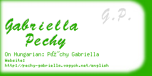 gabriella pechy business card